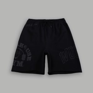 Powerhouse of the Wolves Grunge Brock Sweat Shorts in Black