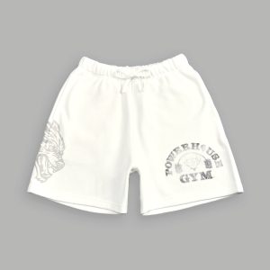 Wolves House Post Lounge Sweat Shorts in Cream
