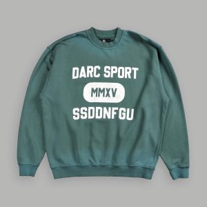 Wolves Forever London Unisex Crewneck in Hunter Green Driftwash