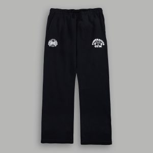 Powerhouse X Wolves Bigelow Sweat Pants in Black Drift Wash