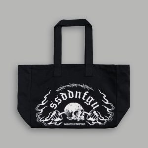 Hannya Inferno Canvas Tote in Black