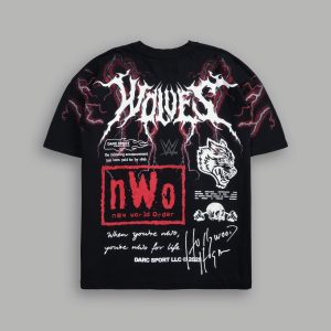 For Life Premium Oversized Tee in Black/Red