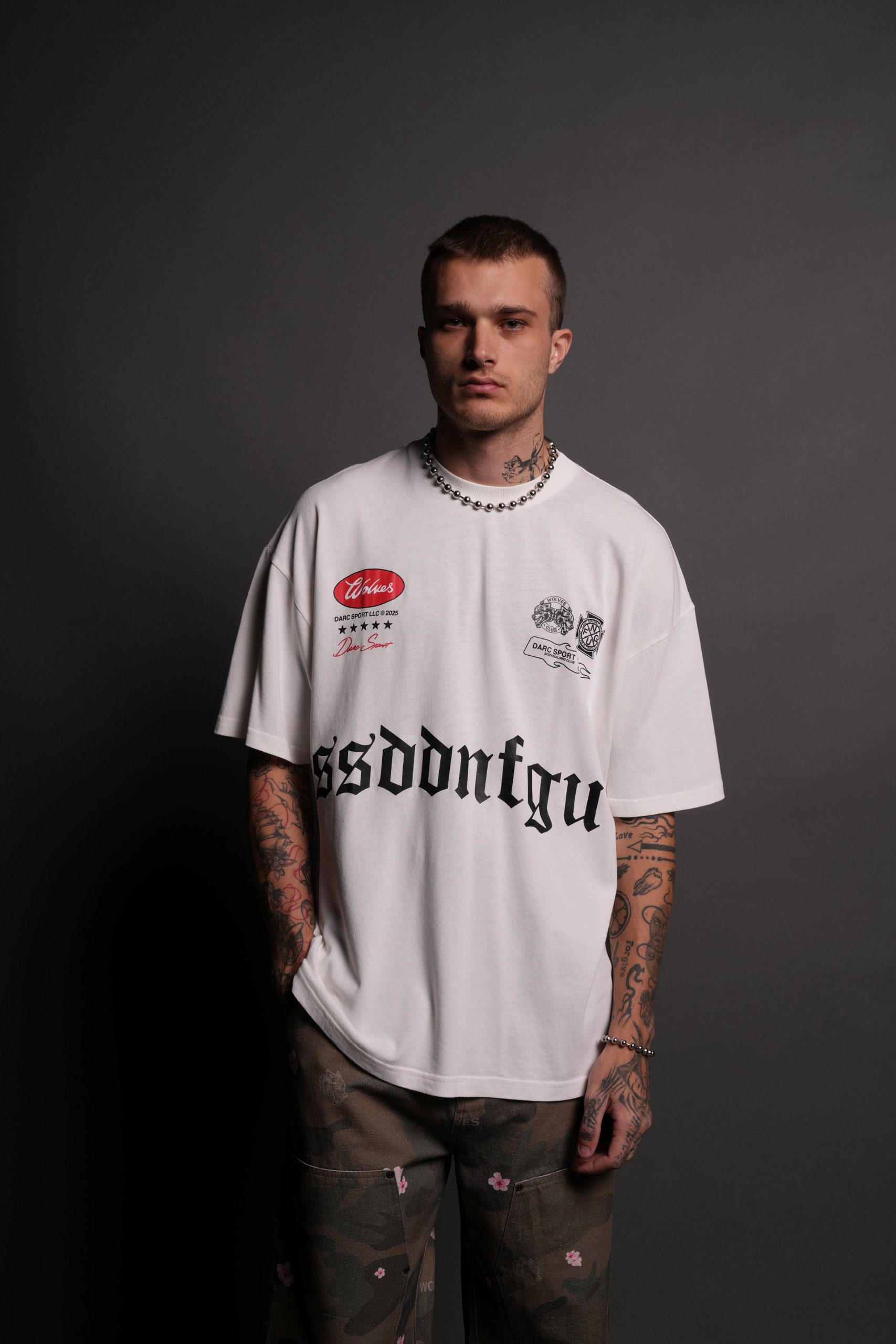 Us Forever Premium Oversized Tee in Cream - Image 2