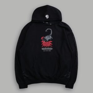 Scorpion Thorns Pierce Hoodie in Black