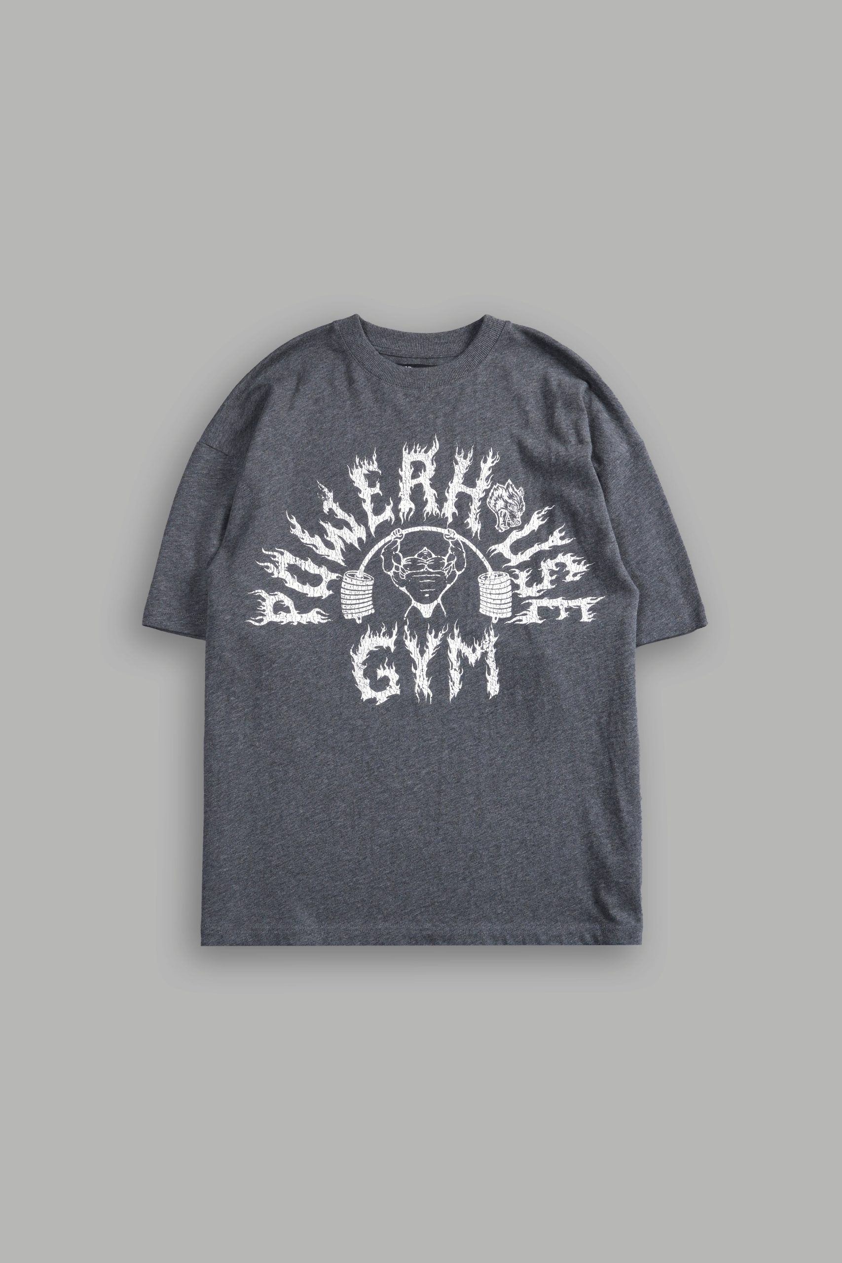 Iron Flame Premium Oversized Tee in Darc Heather Gray