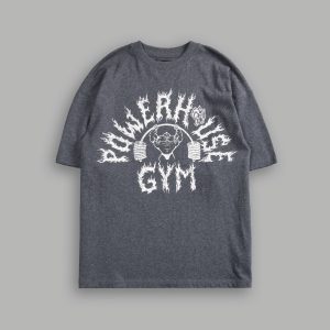 Iron Flame Premium Oversized Tee in Darc Heather Gray