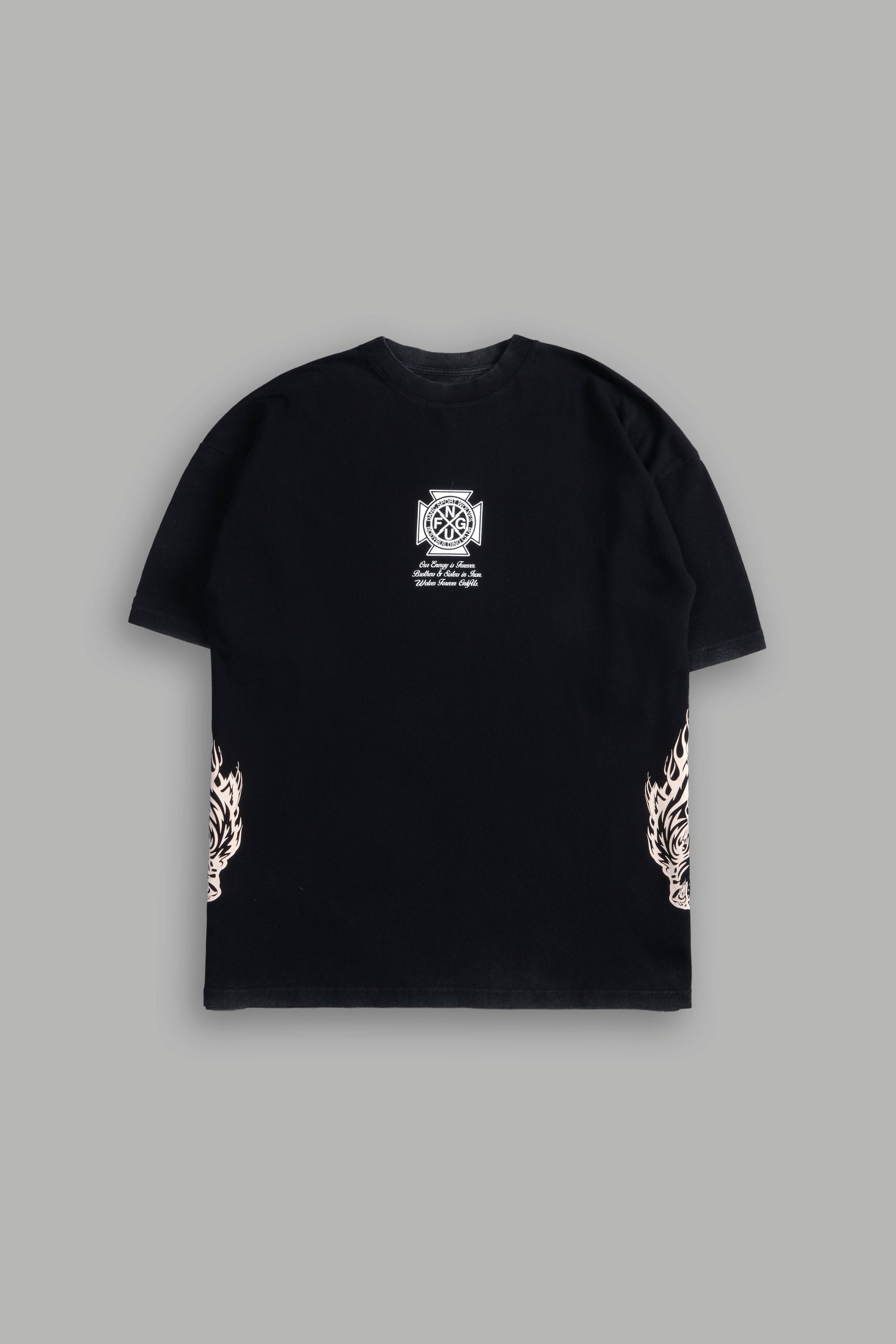 Our Lineage Premium Oversized Tee in Black - Image 3