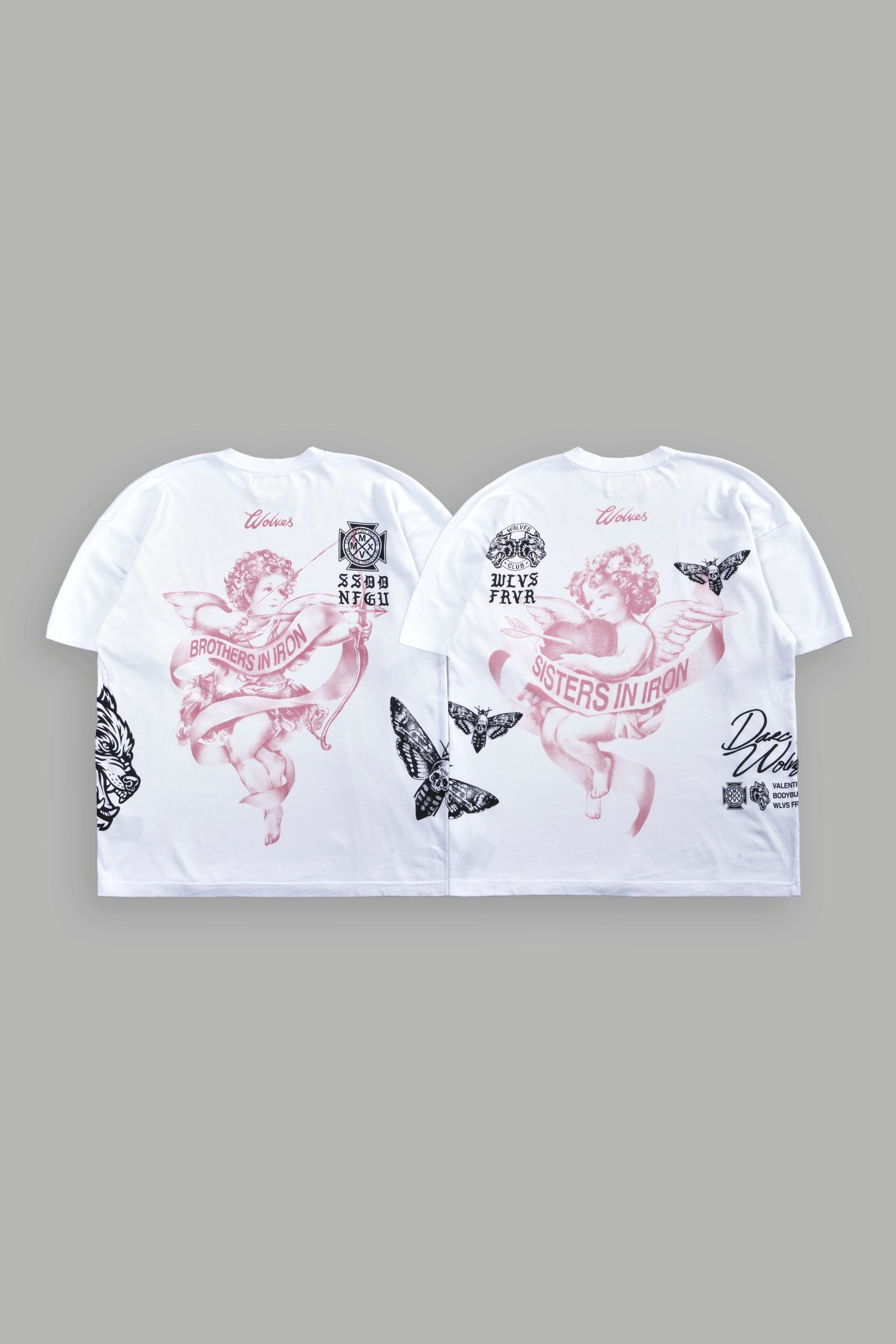 Valentine's Day Side-By-Side Tee Box Set in White