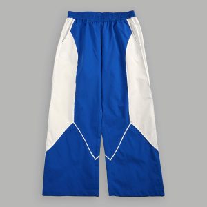 Dual Men's Quinn Track Pants in Darc Cobalt/Cream