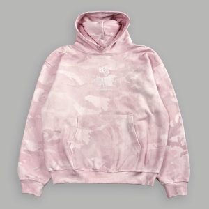 Drip Hesh WLVS FRVR Unisex Pierce Hoodie in Blush Vintage Woodland Camo
