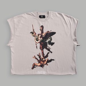 Triumph Grunge Cut-Off Tee in Clay