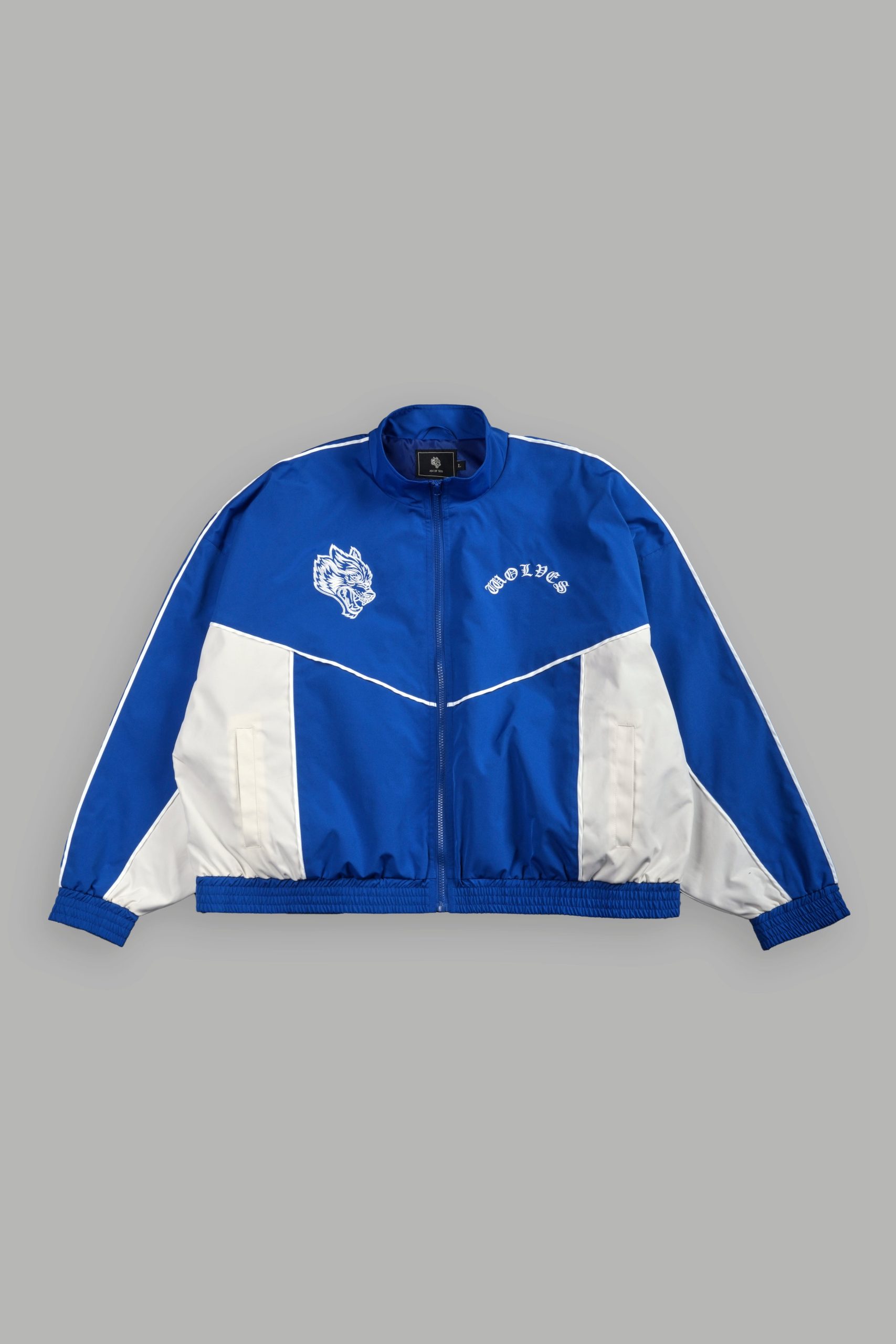 Wolf Chopper Quinn Track Jacket in Darc Cobalt/Cream
