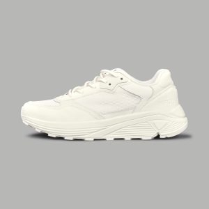 Run-1 Shoes in Cream/Black