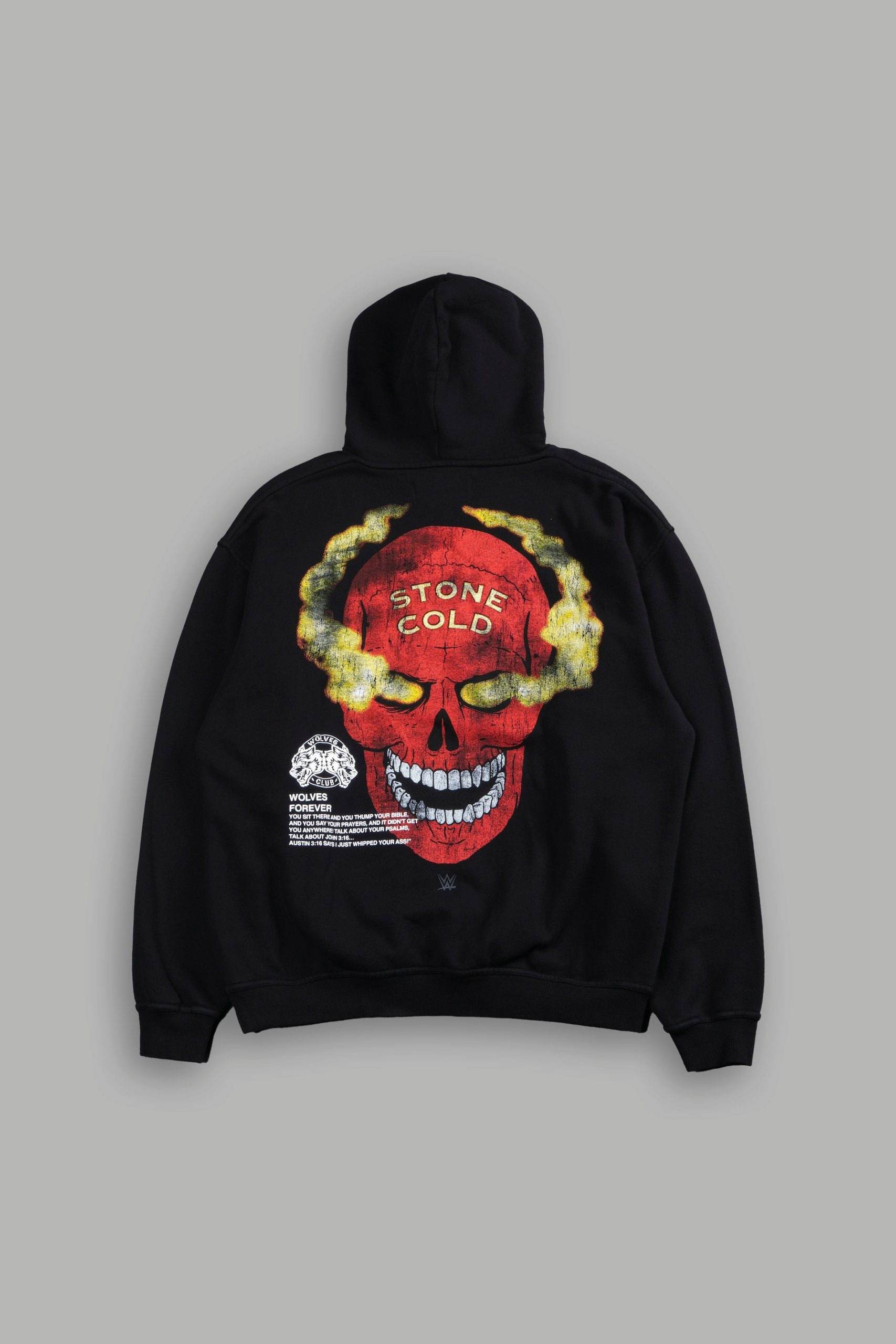 Stone Cold Pierce Hoodie in Black