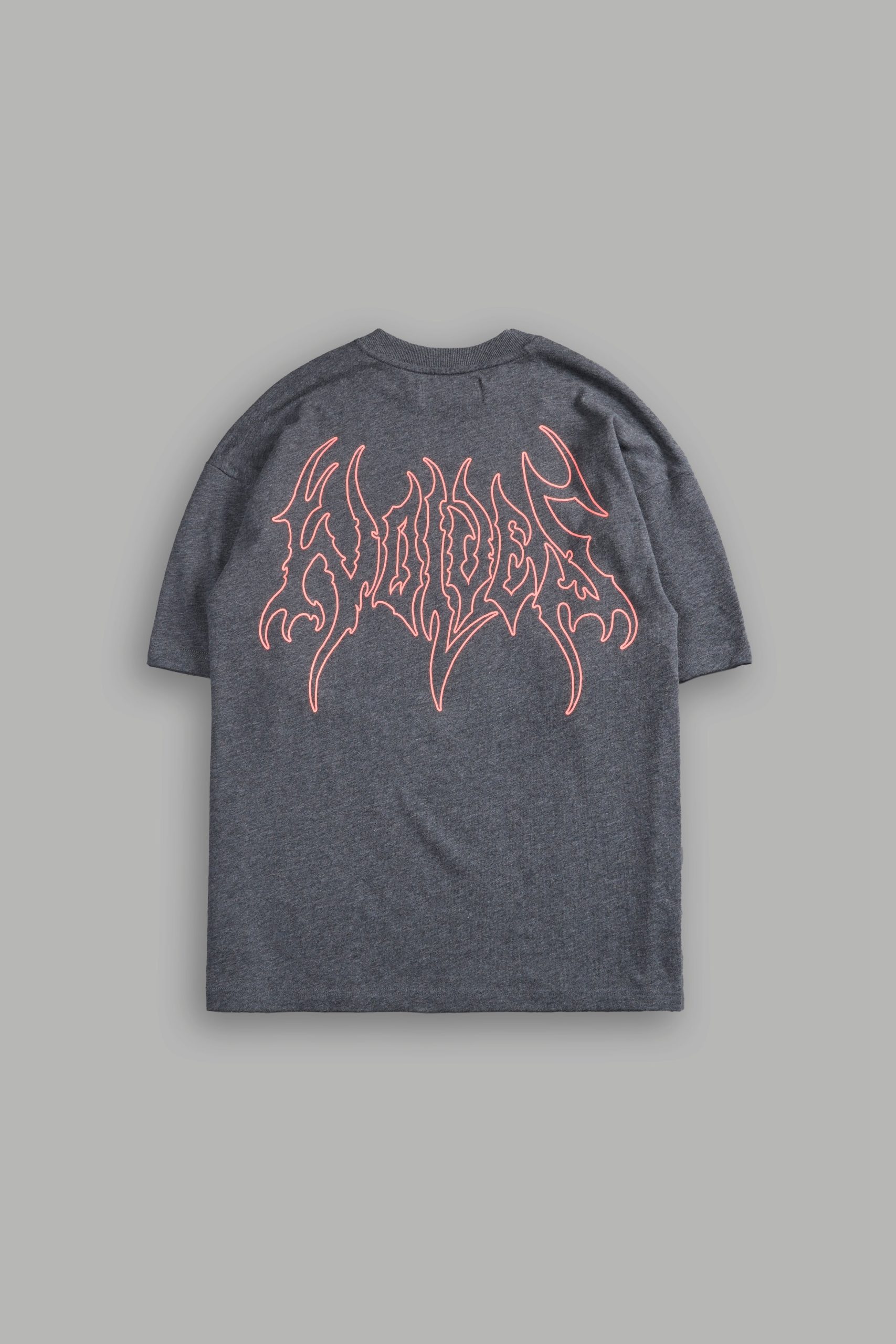 Iron Flame Premium Oversized Tee in Darc Heather Gray - Image 3