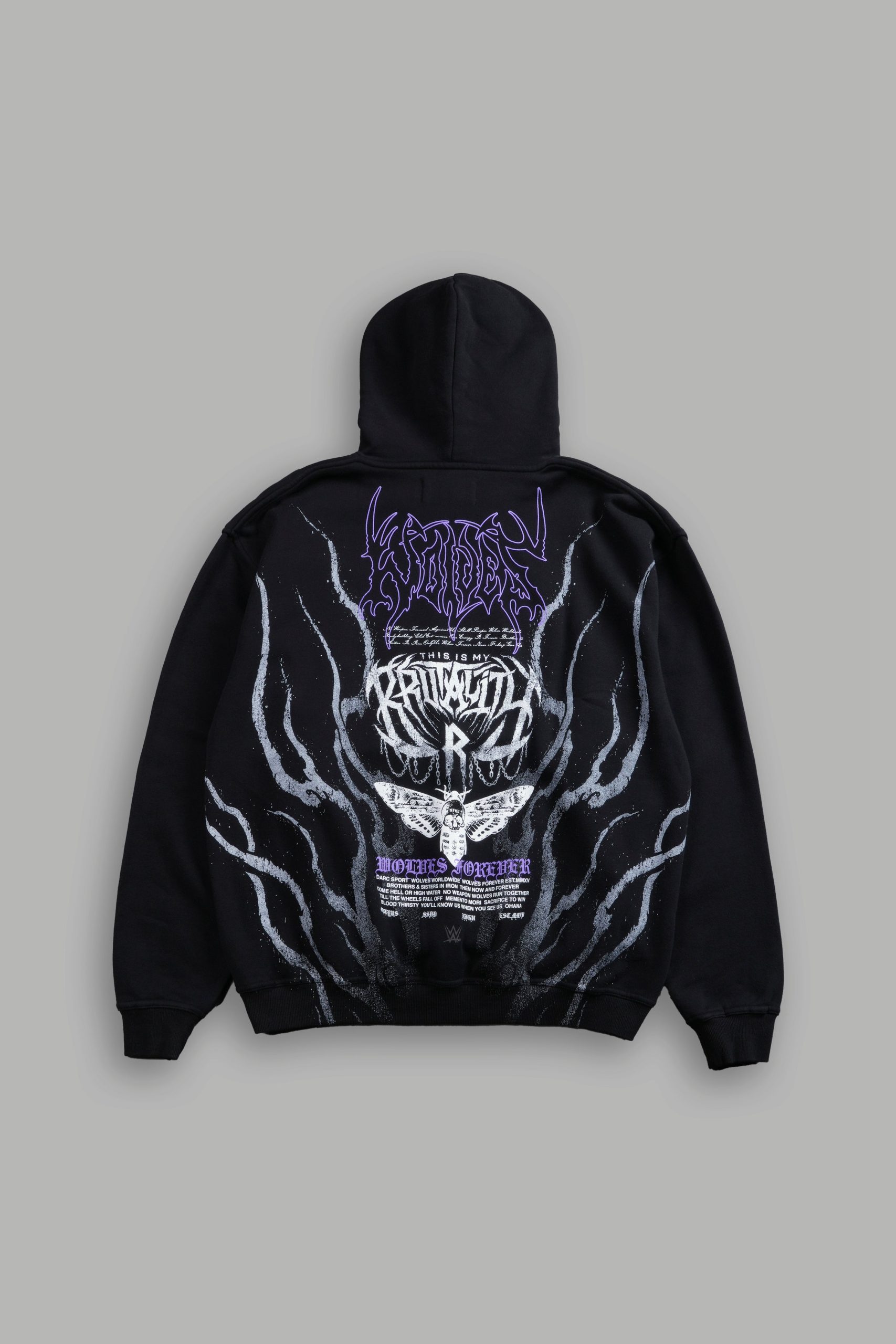 Brutality Pierce Hoodie in Black
