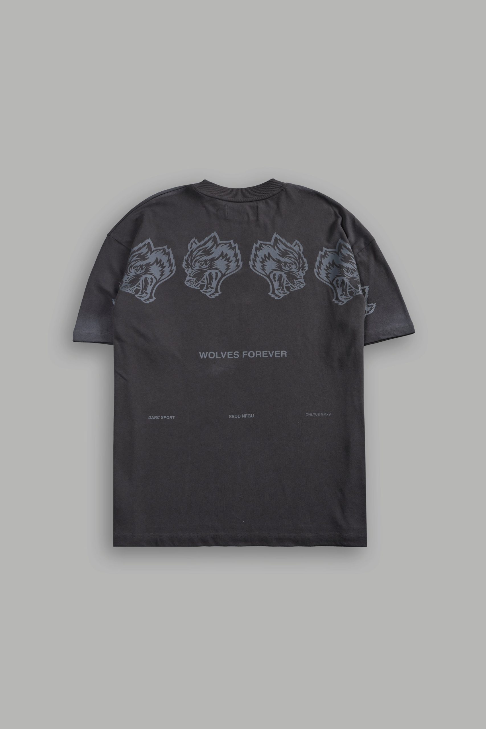 Wolves Have Your Back Unisex Premium Oversized Tee in Wolf Gray Drift Wash