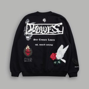 Doomed Love London Unisex Crewneck in Black
