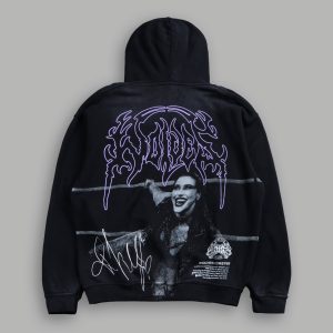 Brutality NFGU Unisex Pierce Hoodie in Black Drift Wash