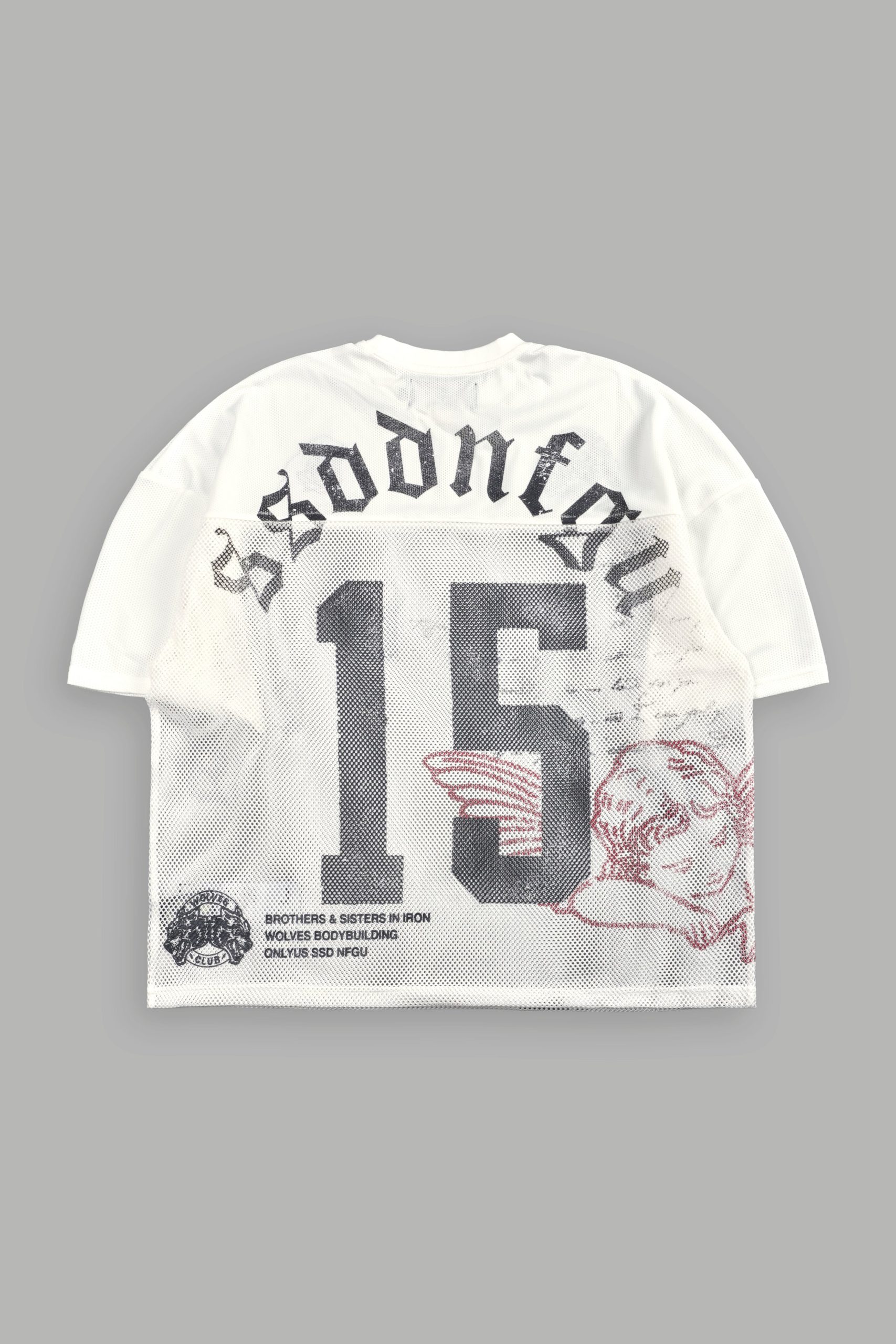 Wolves Pyramid Bobby B Jersey in White - Image 3