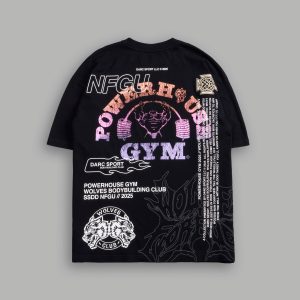 NFGU Powerhouse Premium Oversized Tee in Black