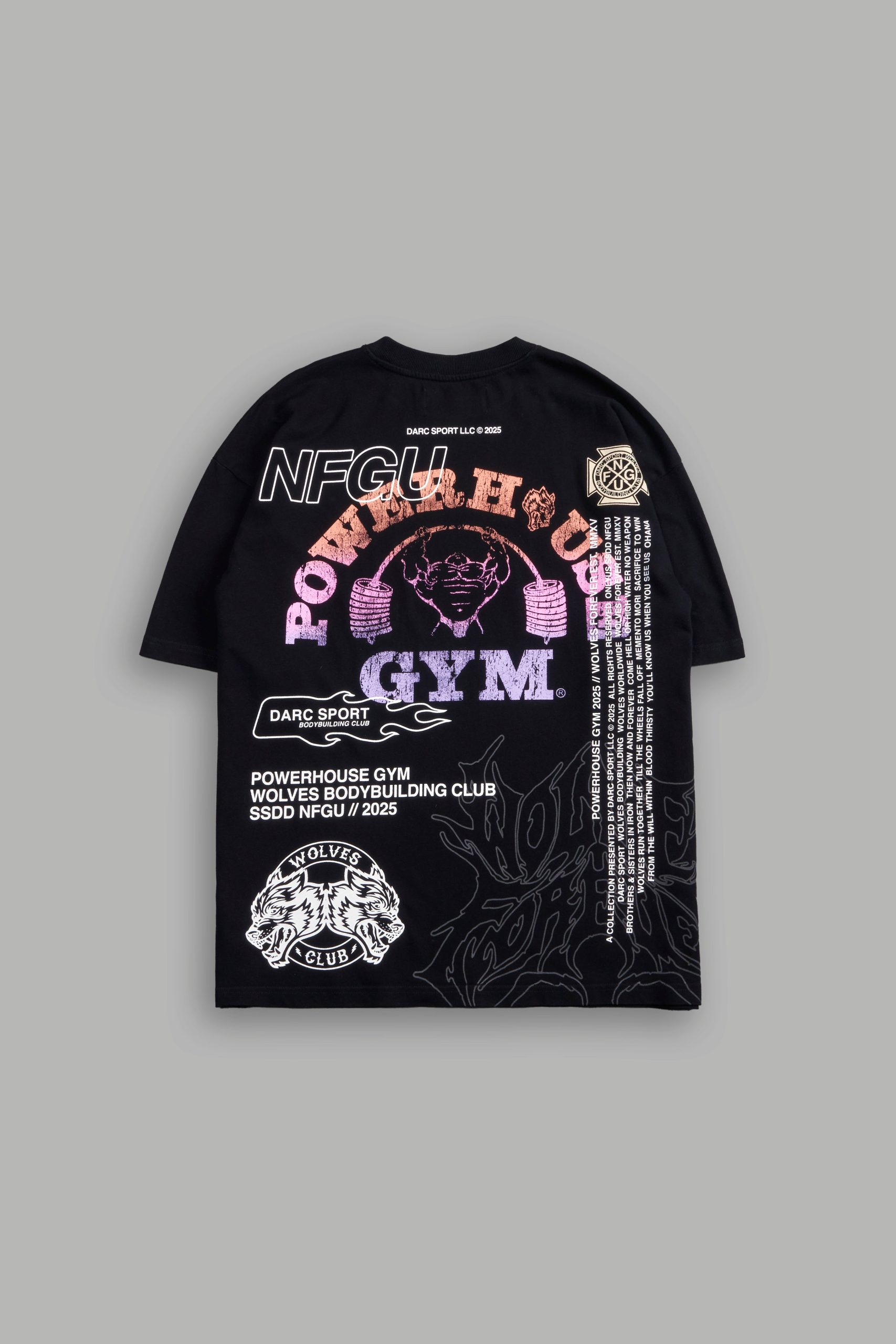 NFGU Powerhouse Premium Oversized Tee in Black