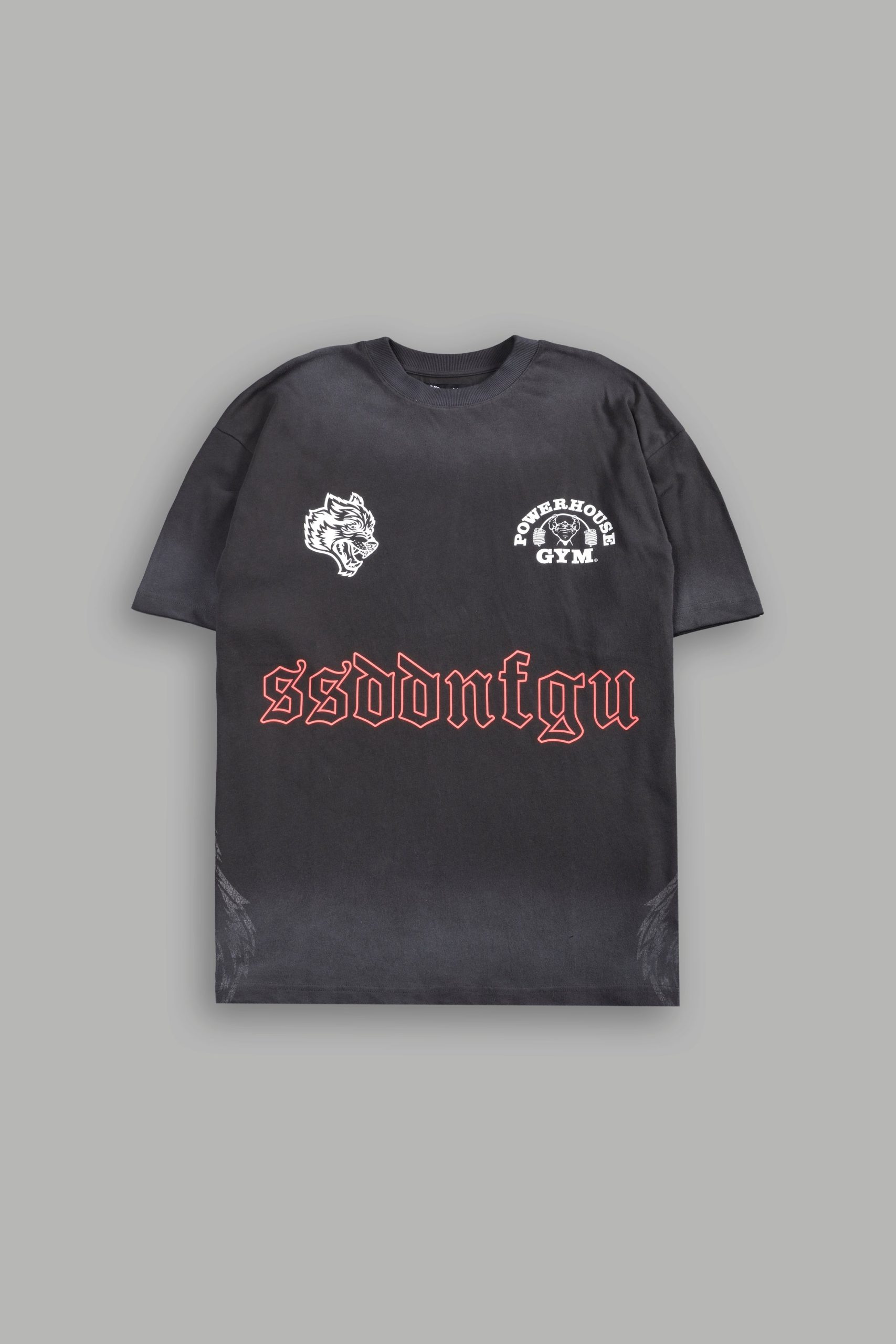 Powerhouse Moth Premium Oversized Tee in Wolf Gray Drift Wash - Image 3