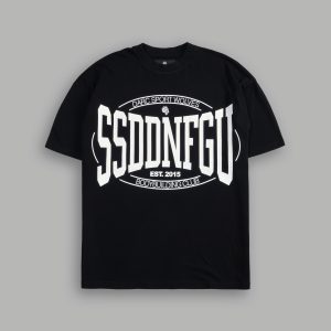 SSDDNFGU FRVR Premium Oversized Tee in Black
