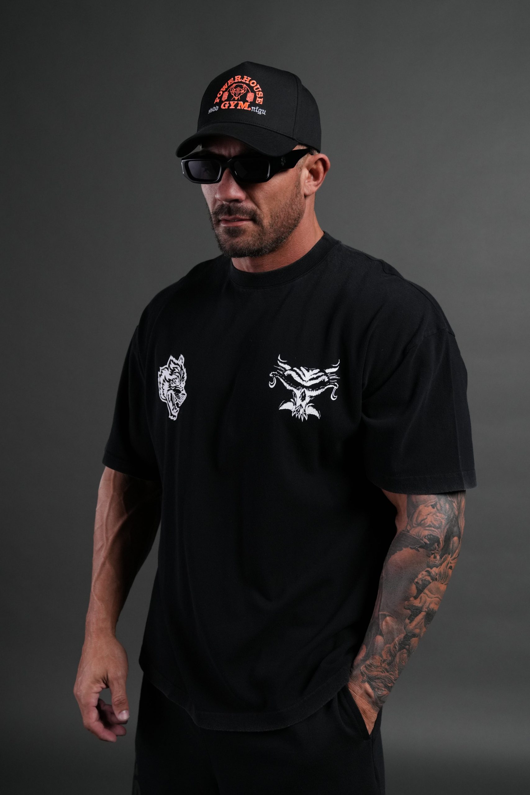 Feed the Beast Premium Oversized Tee in Black - Image 2