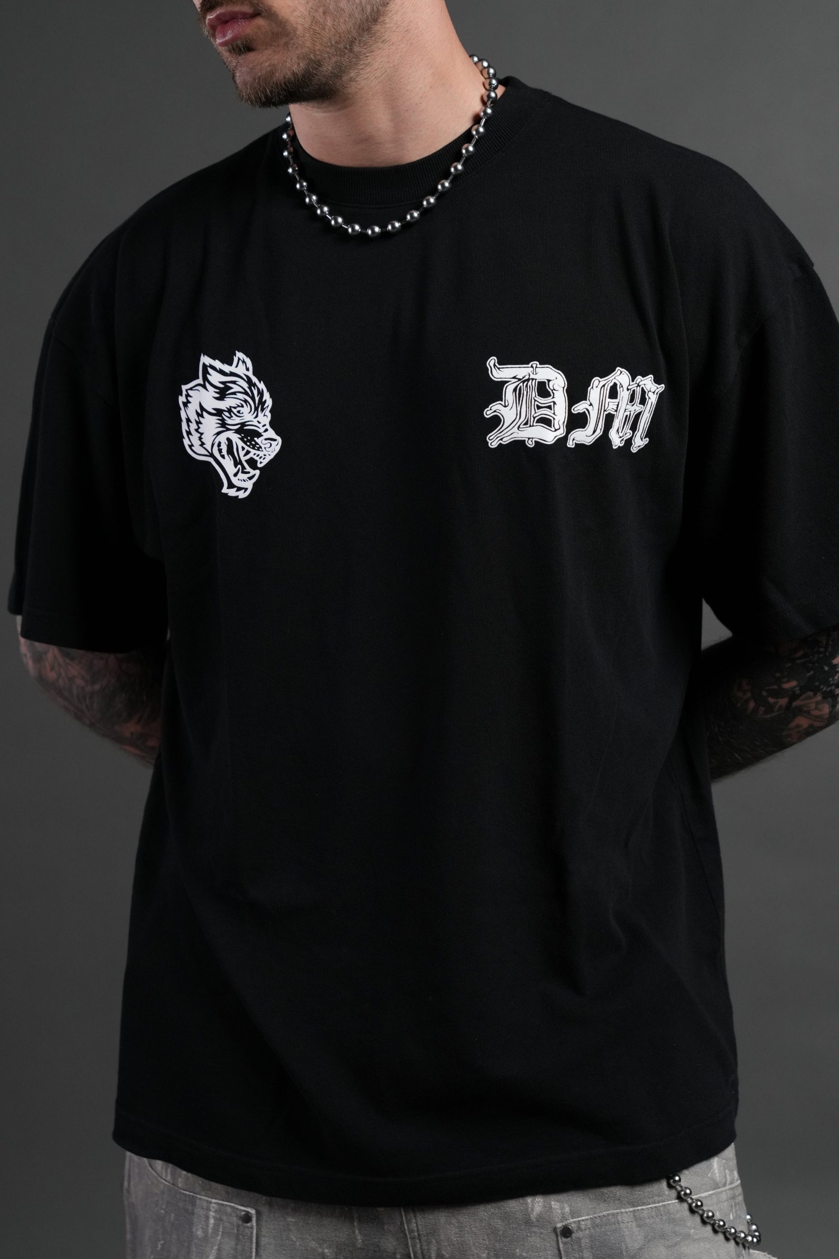 Darc Dom Premium Oversized Tee in Black - Image 7