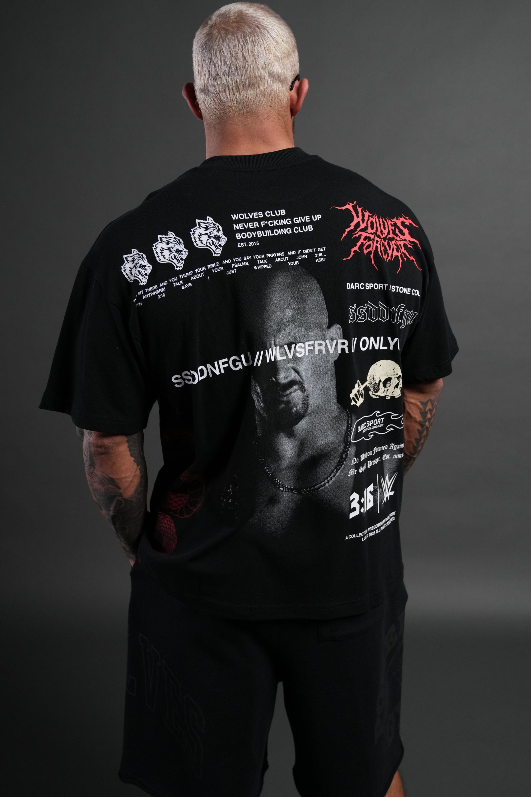 Stone Cold Law Premium Oversized Tee in Black - Image 4