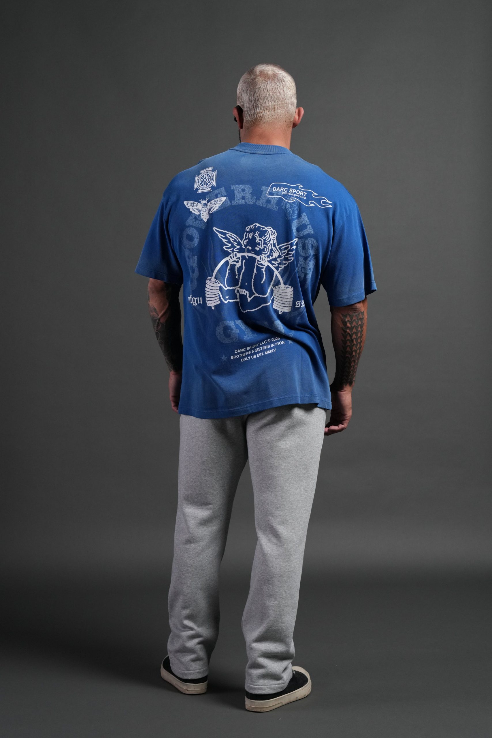 Powerhouse X Wolves Bigelow Sweat Pants in Light Athletic Gray - Image 7