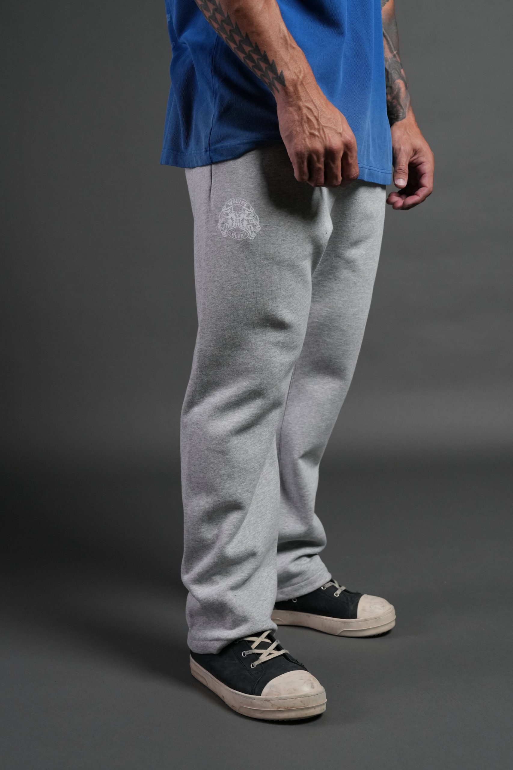 Powerhouse X Wolves Bigelow Sweat Pants in Light Athletic Gray - Image 5