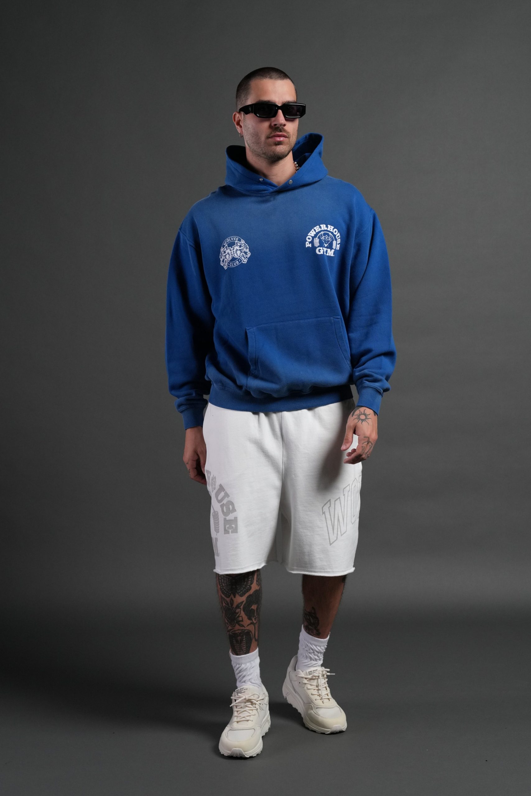 Powerhouse Hesh Pierce Hoodie in Darc Cobalt Drift Wash - Image 5