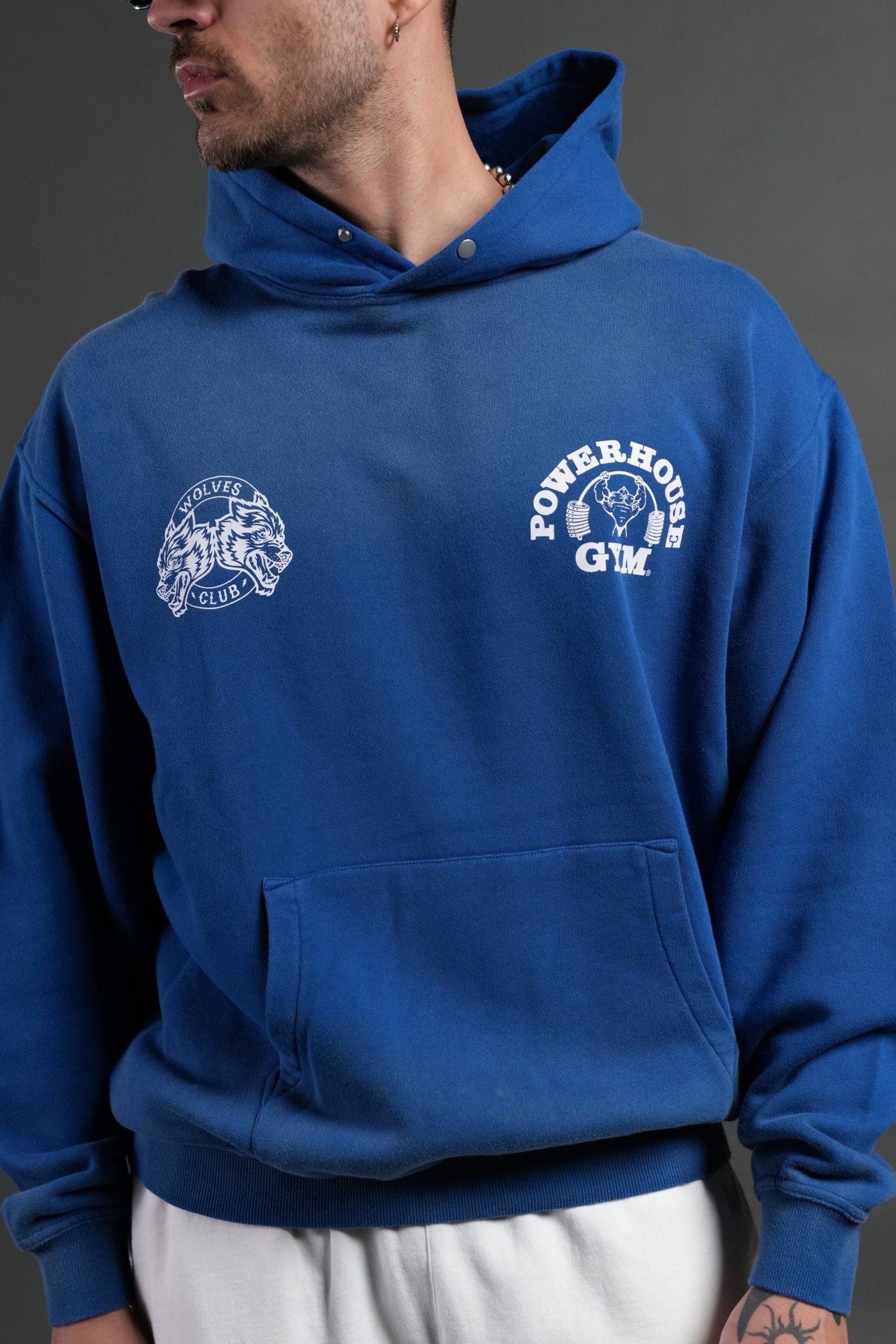 Powerhouse Hesh Pierce Hoodie in Darc Cobalt Drift Wash - Image 7