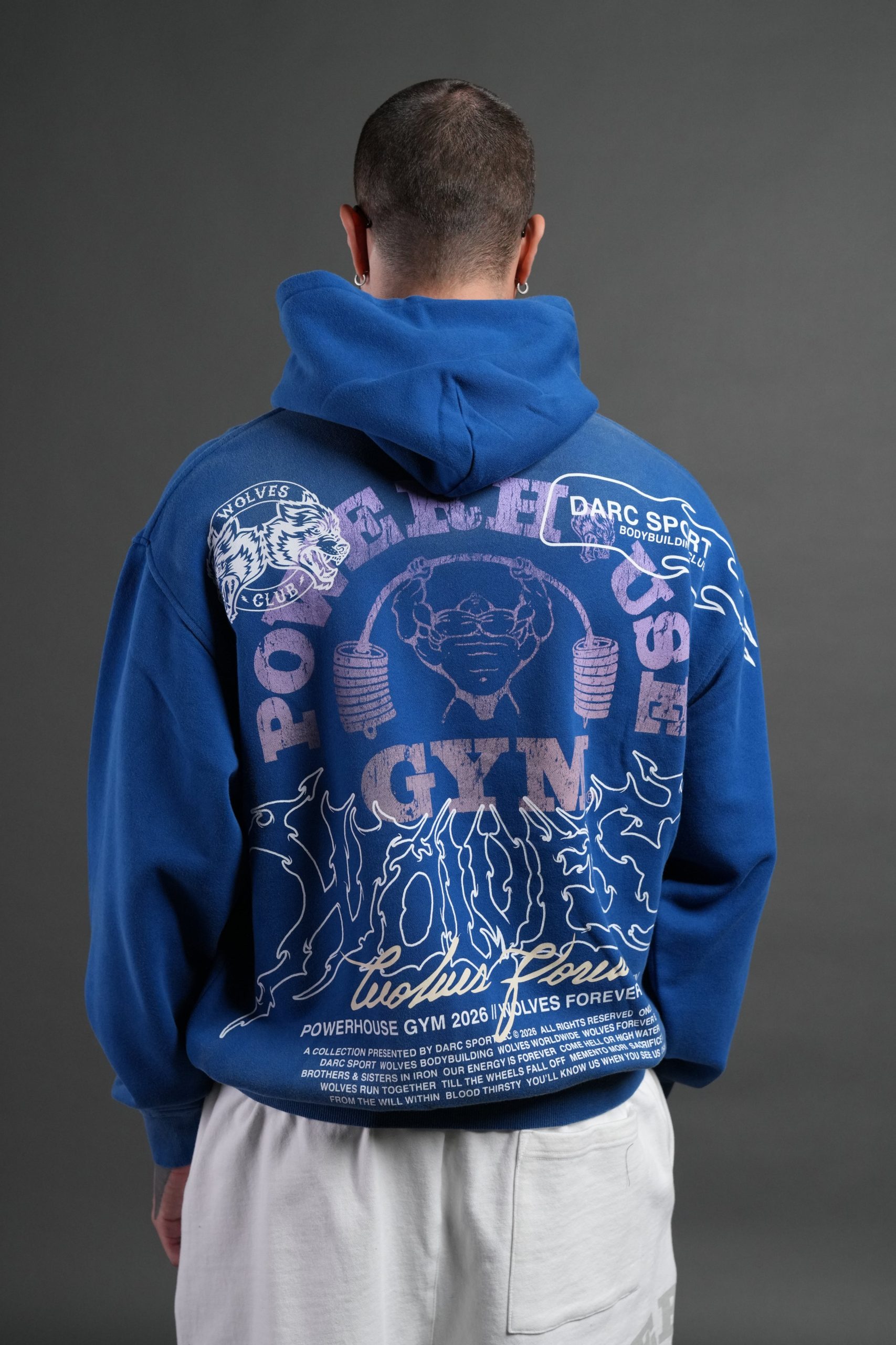 Powerhouse Hesh Pierce Hoodie in Darc Cobalt Drift Wash - Image 4