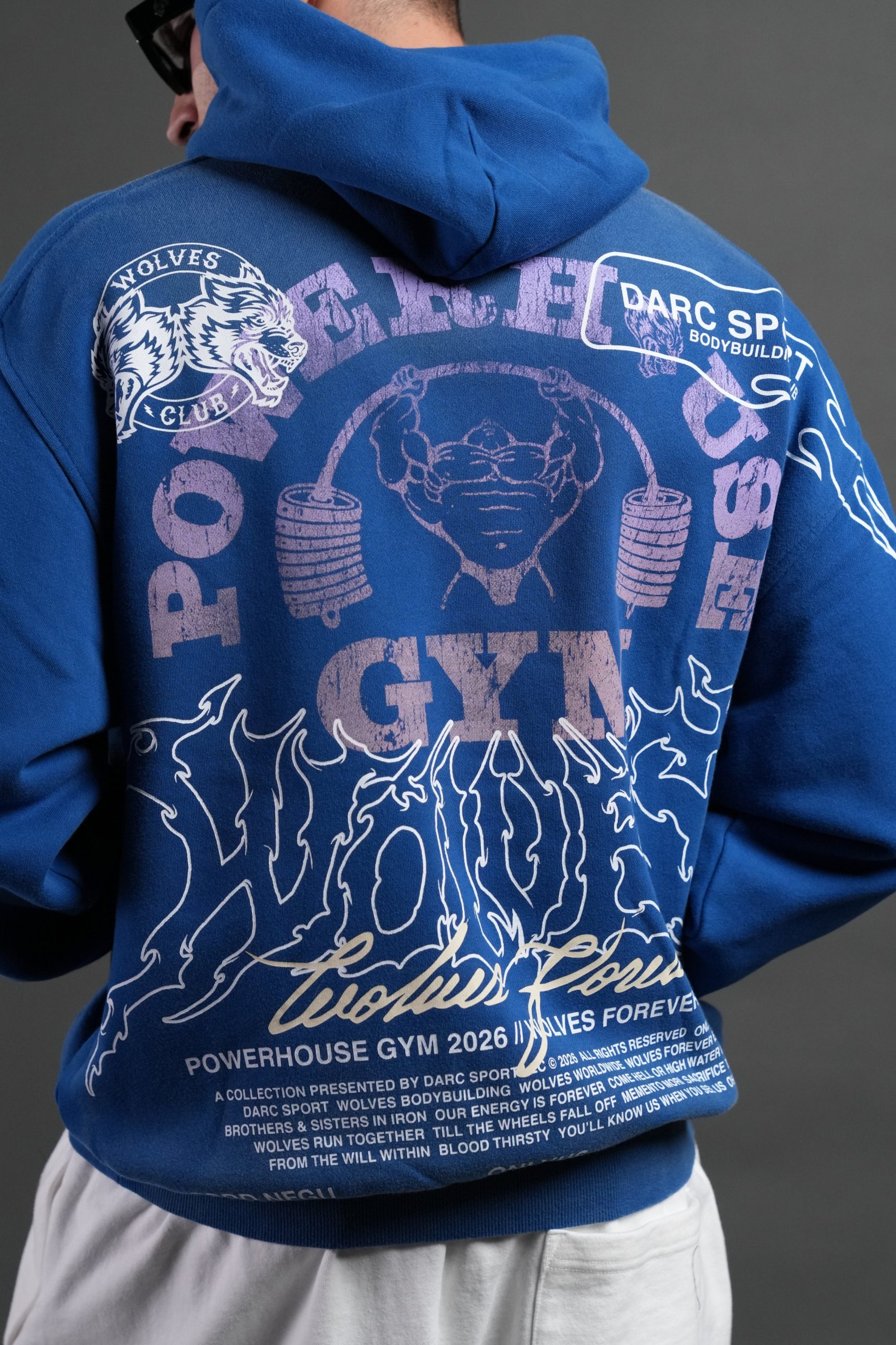 Powerhouse Hesh Pierce Hoodie in Darc Cobalt Drift Wash - Image 8