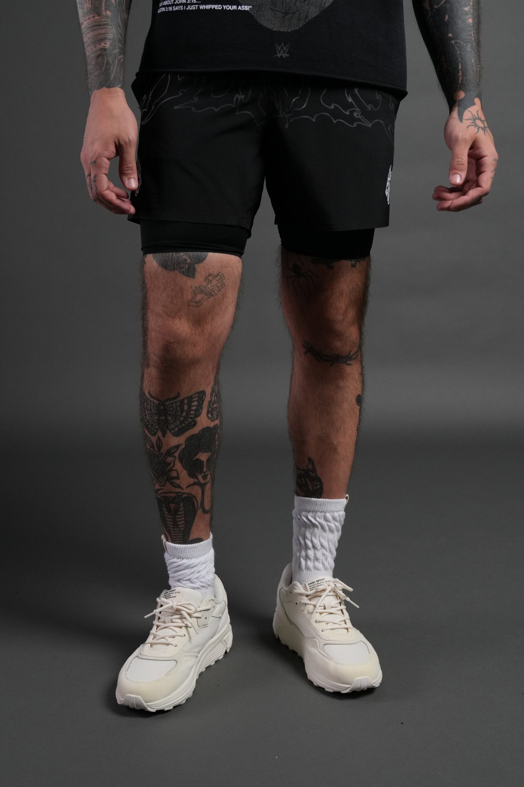 WLVS NFGU Compression Shorts in Black - Image 2
