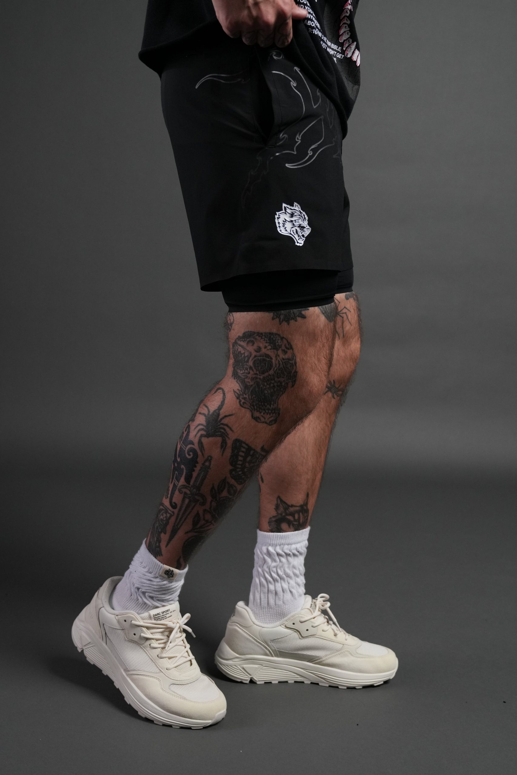 WLVS NFGU Compression Shorts in Black - Image 5