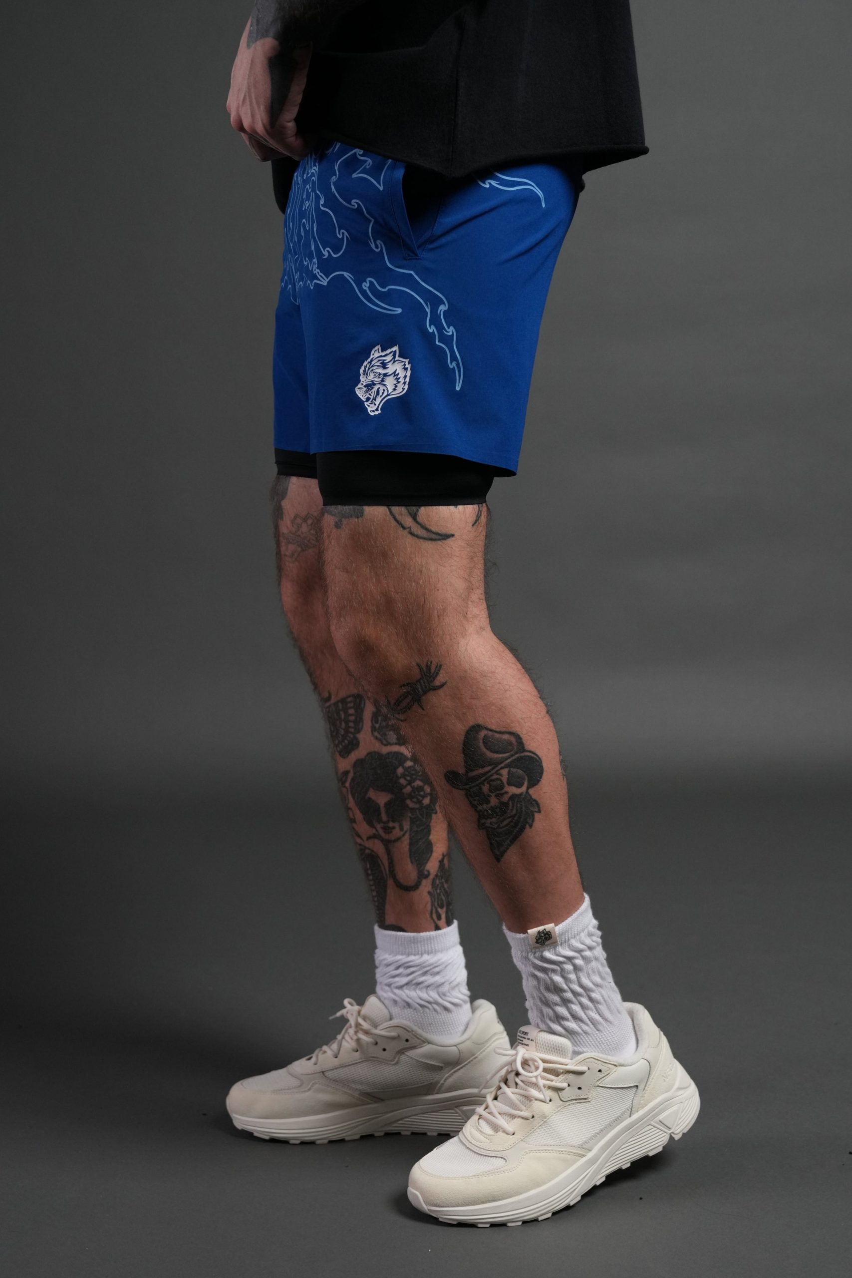 WLVS NFGU Compression Shorts in Darc Cobalt - Image 4