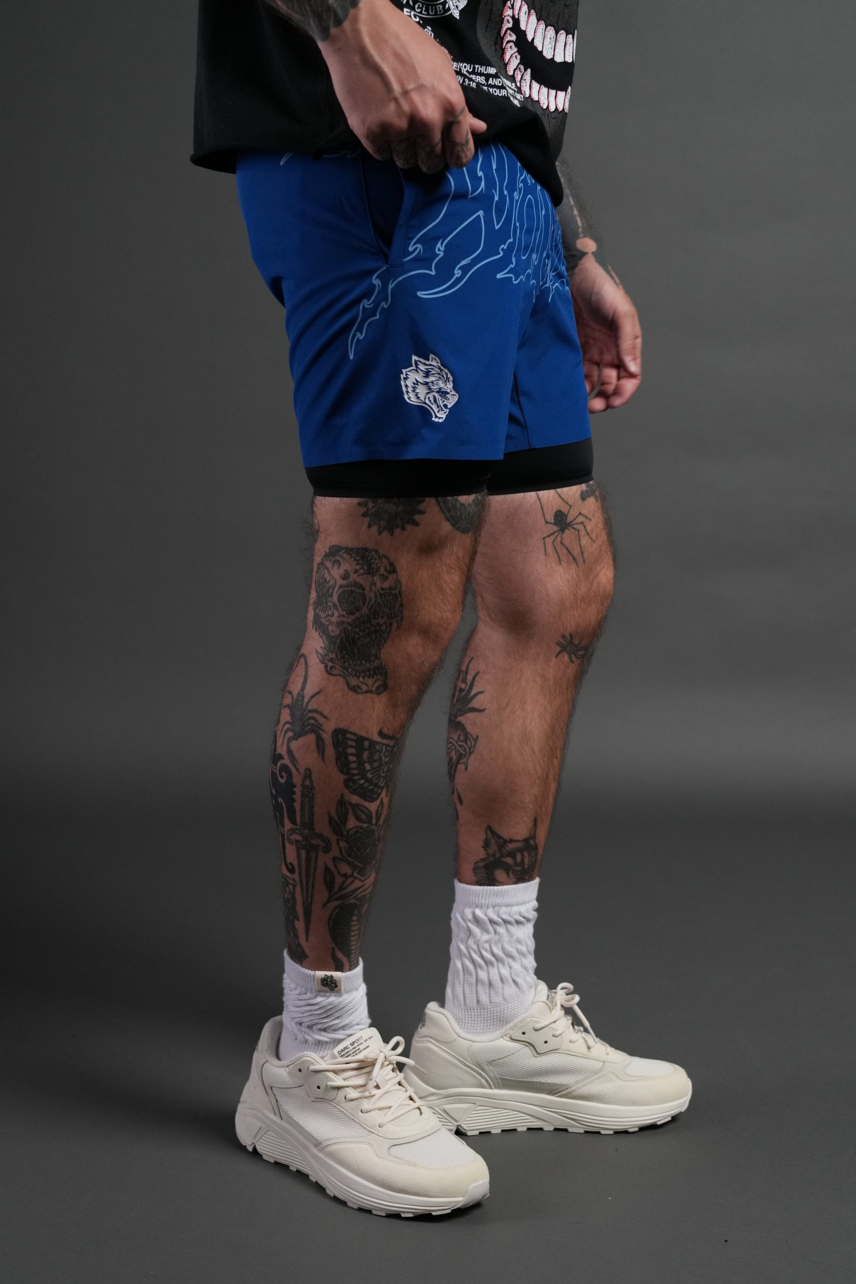 WLVS NFGU Compression Shorts in Darc Cobalt - Image 5