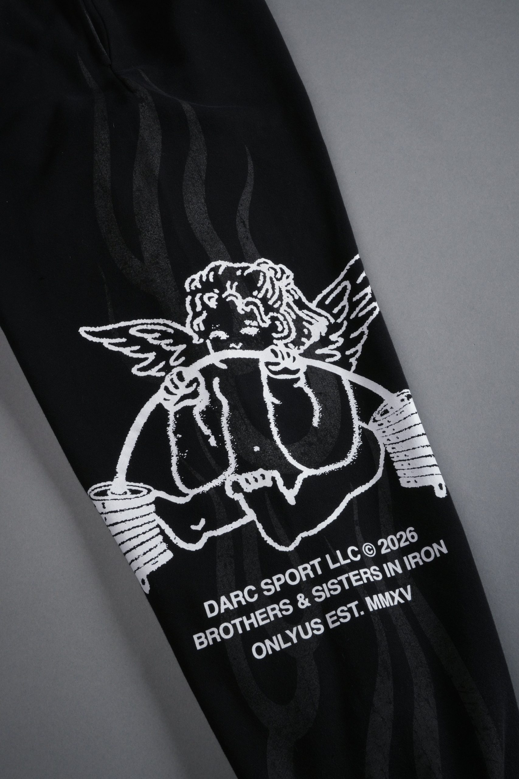 Powerhouse of the Cherub Unisex Lightweight Lounger Sweat Pants in Black Drift Wash - Image 13