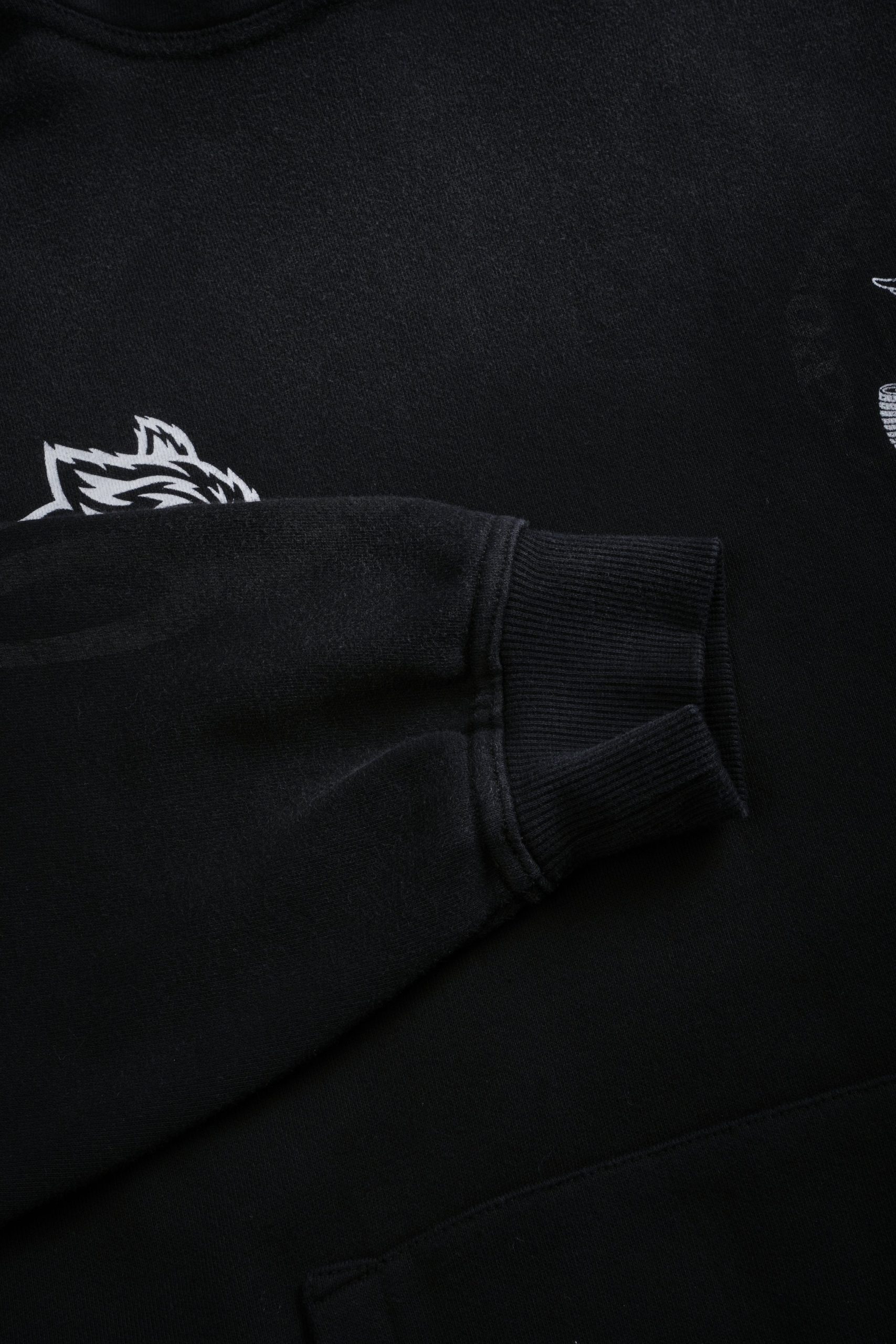 Powerhouse of the Cherub Unisex Pierce Hoodie in Black Drift Wash - Image 18