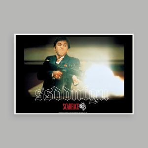 Say Hello Poster in Black