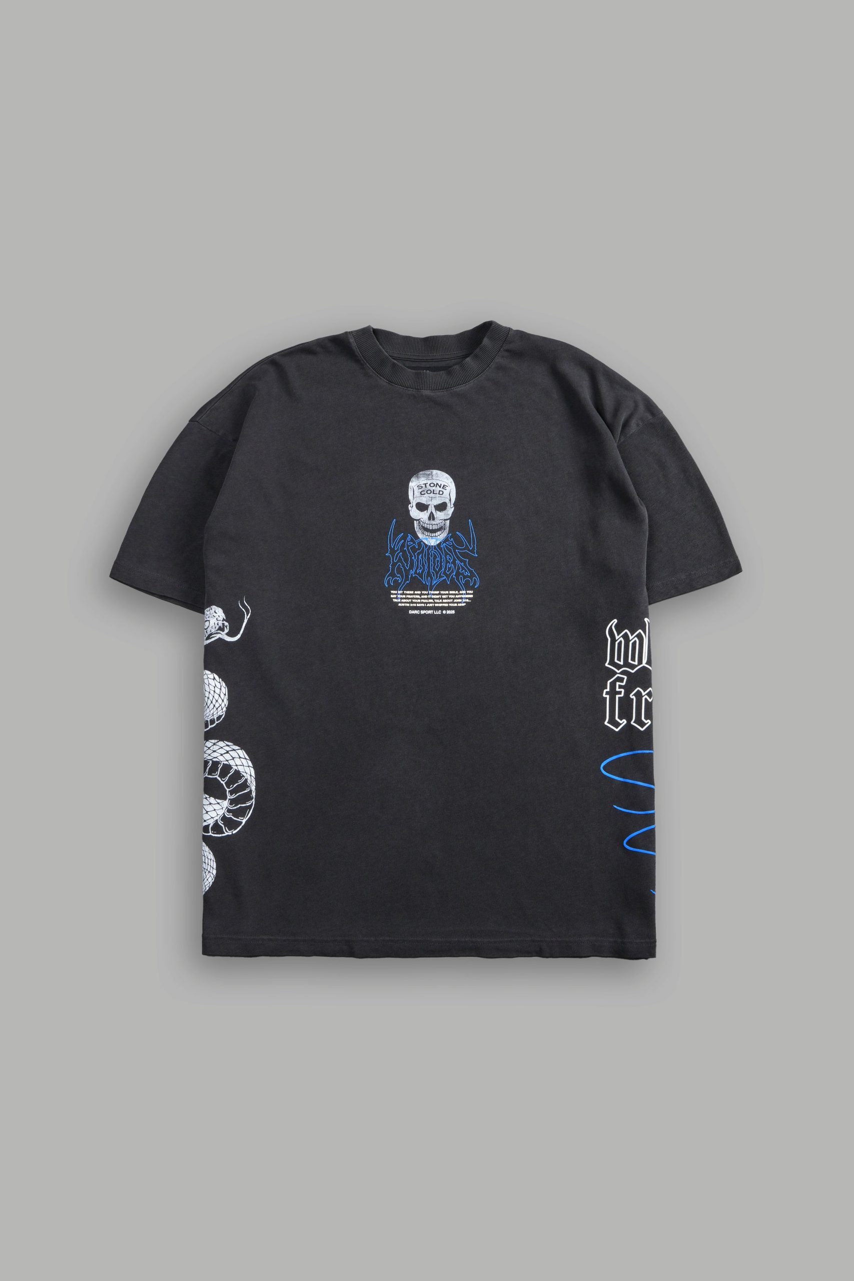 Austin 3:16 Premium Oversized Tee in Wolf Gray - Image 3