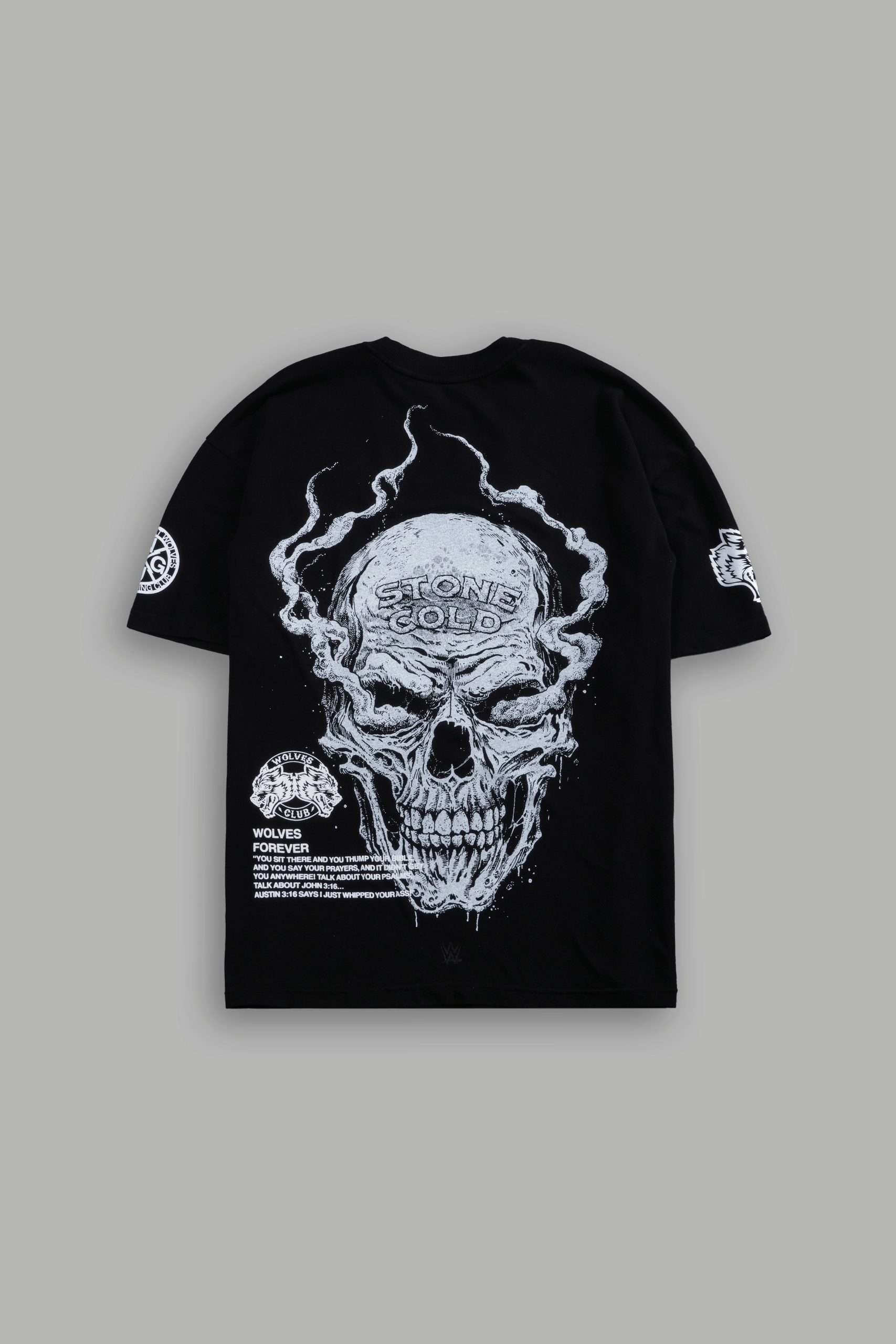 Stone Cold Riddick Premium Oversized Tee in Black