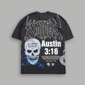 Austin 3:16 Premium Oversized Tee in Wolf Gray