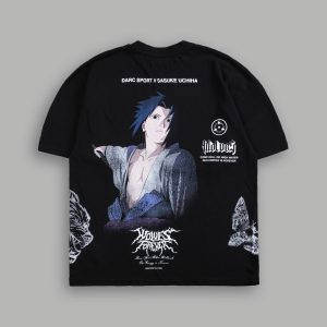 Sasuke Uchiha Side By Side Series Premium Tee in Black