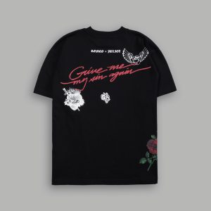 Sin Again Unisex Grunge Tee in Black