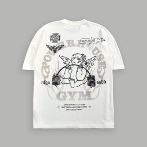 Powerhouse of the Cherub Unisex Premium Oversized Tee in Cream